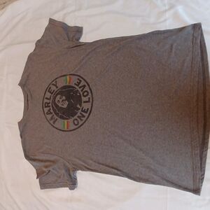 Zion Rootswear Gray Bob Marley Tee
